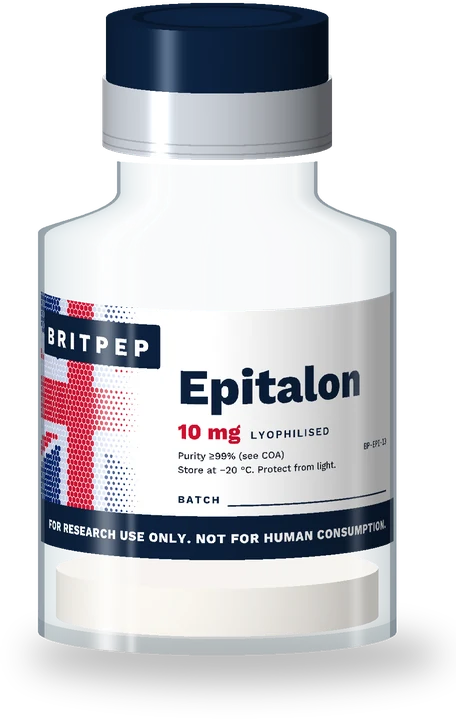 Epitalon 10 mg research peptide vial