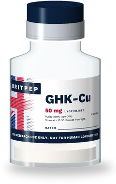GHK-Cu research peptide vial