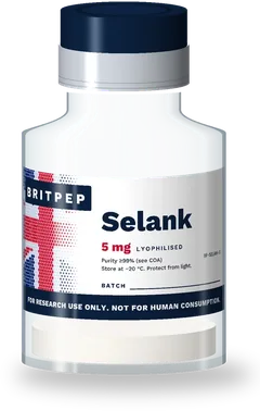 Selank research peptide vial