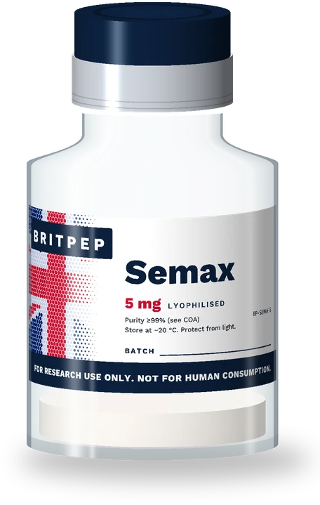 Semax 5 mg research peptide vial