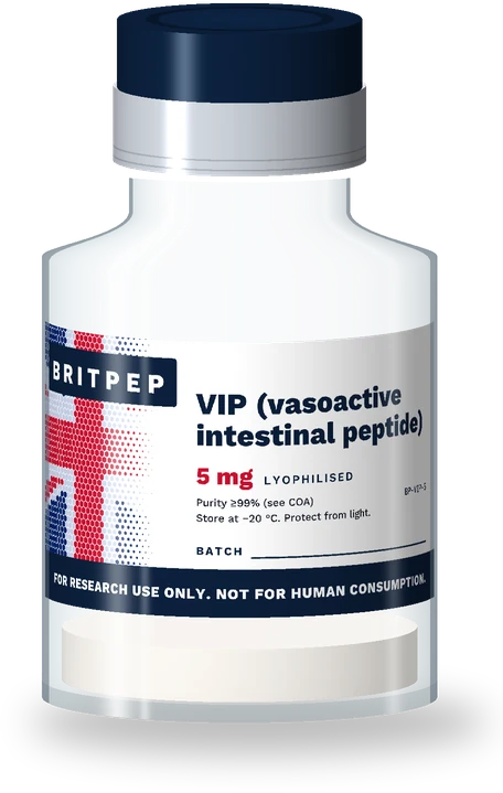 VIP (vasoactive intestinal peptide) 5 mg research peptide vial