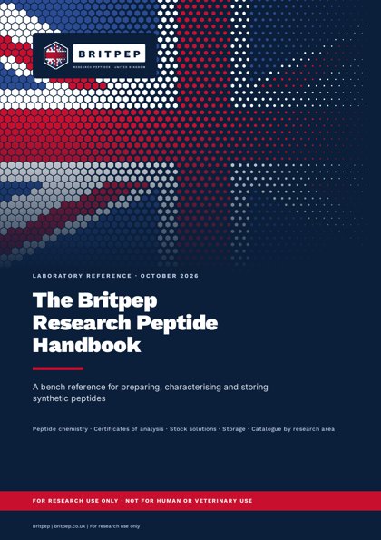 Cover of the Britpep Research Peptide Handbook